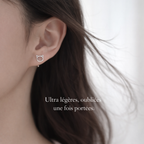Boucles Silhouette Féline — Minimalisme Essentiel