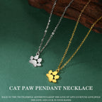 Collier Empreinte Féline – Pendentif Acier Inoxydable