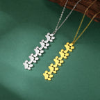 Collier Empreinte Féline – Pendentif Acier Inoxydable