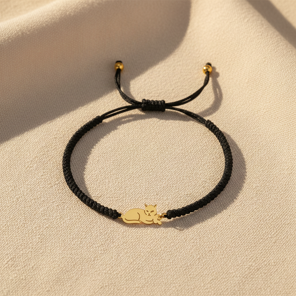 Bracelet noir symbolique