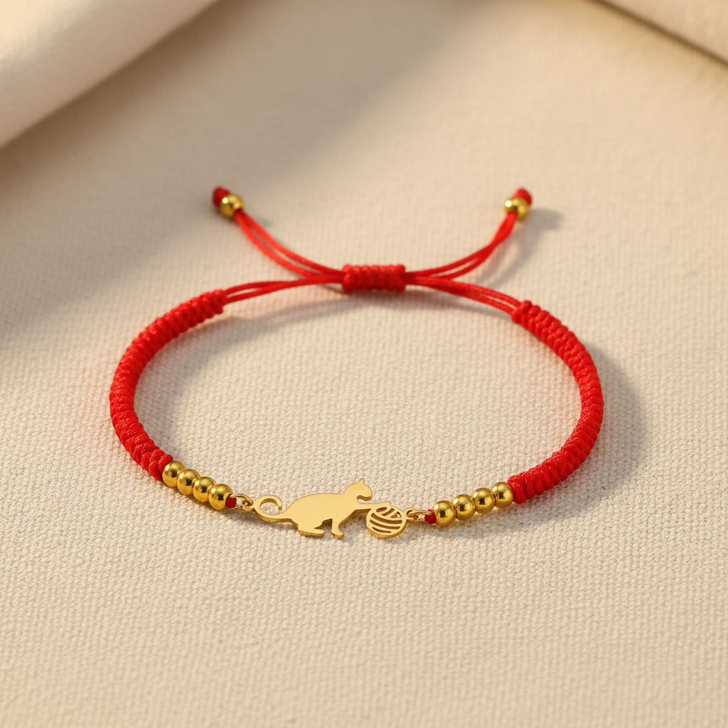 Bracelet rouge symbolique