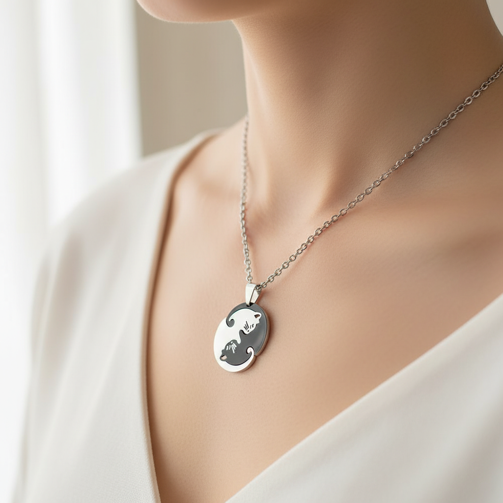 Collier blanc - Tendresse