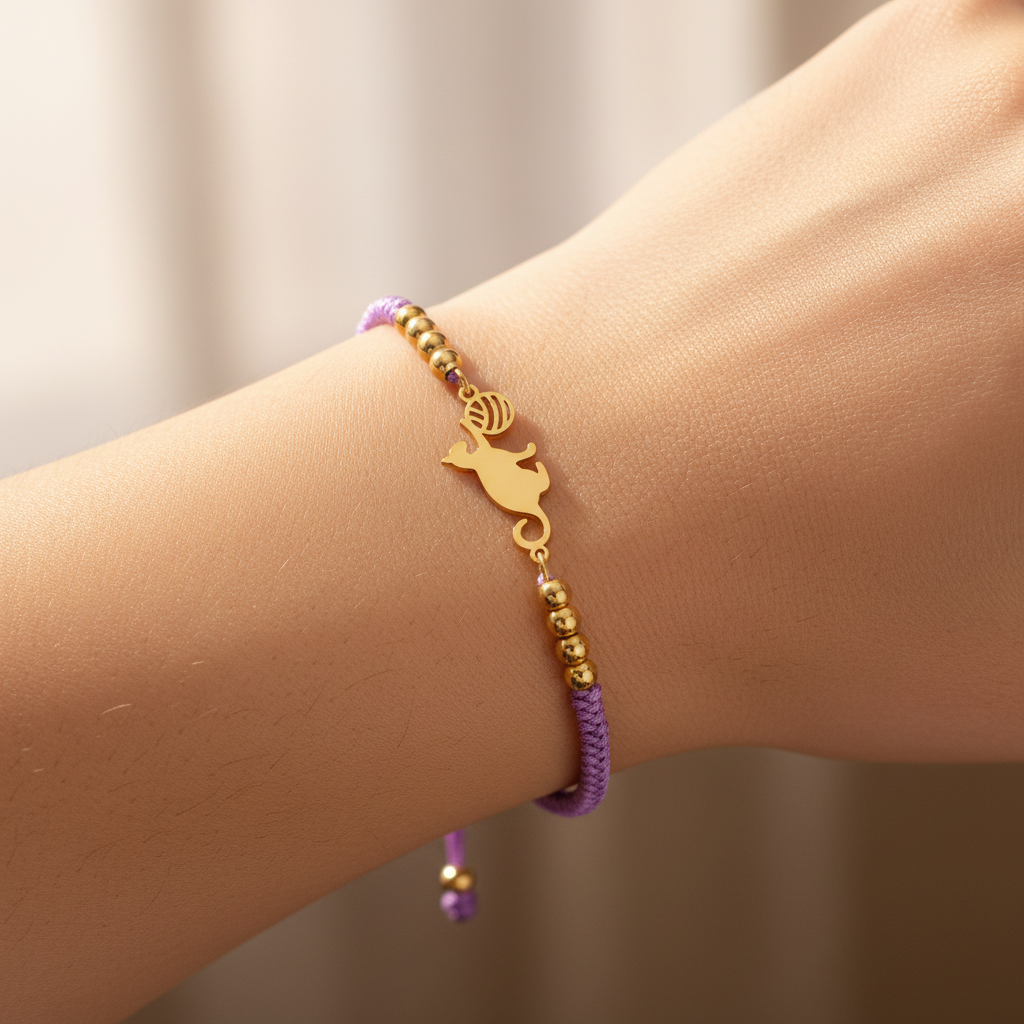 Détail charm violet